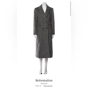 Reformation Herringbone Wool Coat - F/W 2023/2024 - S